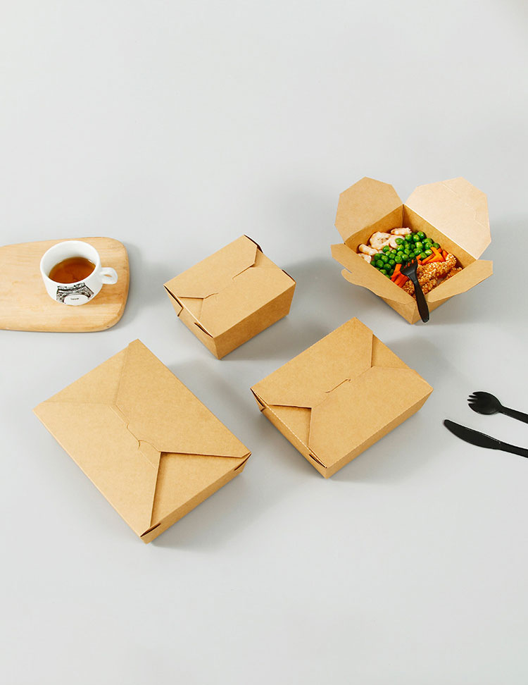 caja de papel para el almuerzo