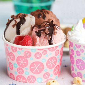 gobelets en papier pour crème glacée Fournisseur