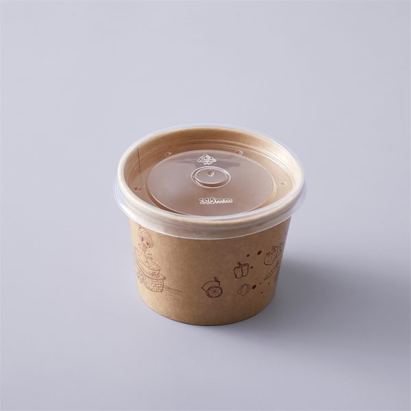 soup paper cup with lid